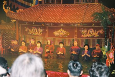 marionnettes sur l'eau (théâtre de marionnettes sur l'eau de Thang Long, rue Dinh Tien Hoang, arrondissement de Hoan Kiem, Hanoi)
