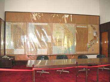salle des cartes, palais de la réunification (133 rue Nam Ky Khoi Nghia, quartier Ben Thanh, 1er arrondissement, Ho Chi Minh ville)