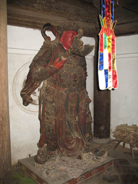 Virudhaka (roi-gardien du Sud), Lokapâlas (rois-gardiens), pagode de l’Ouest ou du pays de la félicité parfaite de Bouddha (Thach Xa, Thach Thât, Hà Tây)