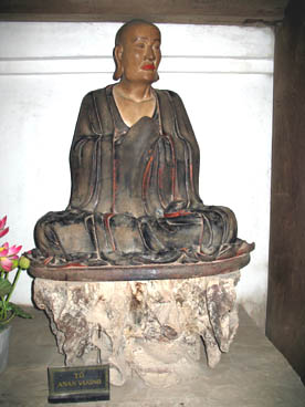 Ananda, 2ème des 28 patriarches du Zen, pagode du Centre, pagode de l’Ouest ou du pays de la félicité parfaite de Bouddha (Thach Xa, Thach Thât, Hà Tây)