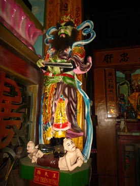 Virupaksha (roi-gardien de l'Ouest), Lokapâlas (rois-gardiens), pagode Tay An (Nui Sam, Chau Doc, An Giang)