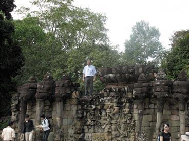 terrasse du roi lépreux, fin du XII° siècle, Angkor Thom, site d'Angkor (Siem Reap, Cambodge)