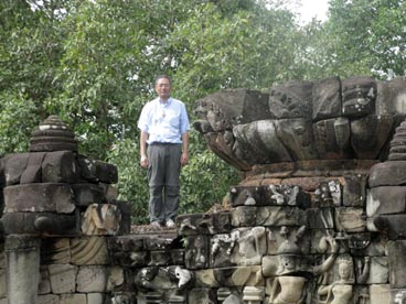 terrasse du roi lépreux, fin du XII° siècle, Angkor Thom, site d'Angkor (Siem Reap, Cambodge)
