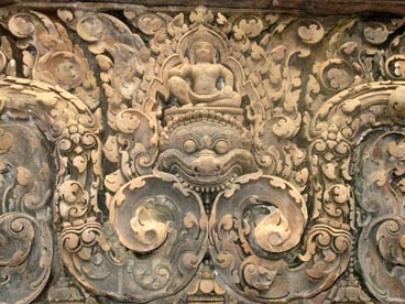Banteay Srei (la citadelle des femmes), seconde moitié du XII° siècle, culte brahmanique, site d'Angkor (Siem Reap, Cambodge)