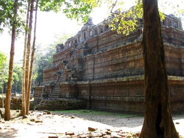 Phimeanakas, X°-XI° siècles, culte brahmanique à l'origine, enceinte du palais royal, Angkor Thom, site d'Angkor (Siem Reap, Cambodge)