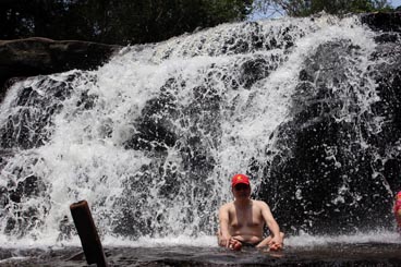 cascade, site de Phnom Kulen (Siem Reap, Cambodge)