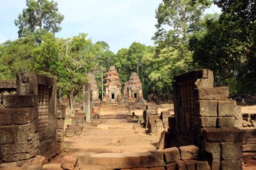 Preah Ko, fin du IX° siècle, culte brahmanique, site de Roluos (Siem Reap, Cambodge)